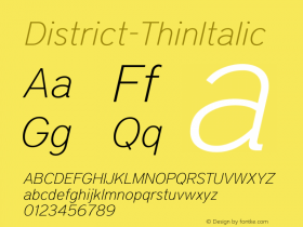 District-ThinItalic