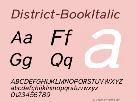 District-BookItalic