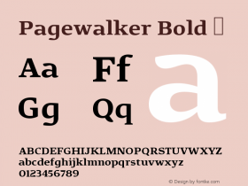 Pagewalker Bold