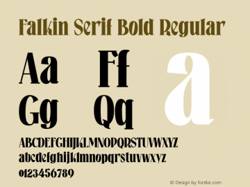 Falkin Serif Bold