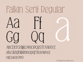 Falkin Serif