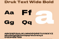 Druk Text Wide