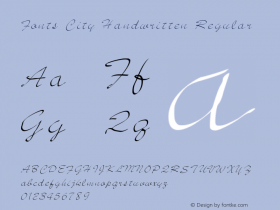 Fonts City Handwritten