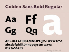 Golden Sans Bold