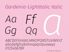 Gardenia-LightItalic