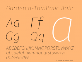 Gardenia-ThinItalic