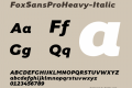 FoxSansProHeavy-Italic