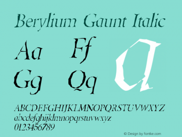 Berylium Gaunt