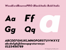 WoodfordBournePRO-BlackItalic