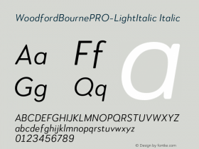 WoodfordBournePRO-LightItalic