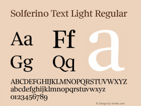 Solferino Text Light