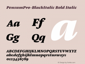 PensumPro-BlackItalic