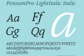 PensumPro-LightItalic