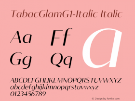 TabacGlamG1-Italic