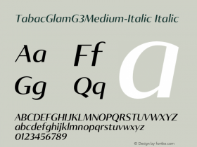 TabacGlamG3Medium-Italic