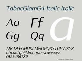 TabacGlamG4-Italic