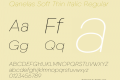 Qanelas Soft Thin Italic