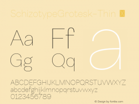 SchizotypeGrotesk-Thin