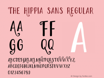 The Hippia sans