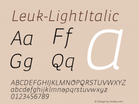 Leuk-LightItalic