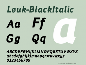 Leuk-BlackItalic