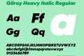 Gilroy Heavy Italic