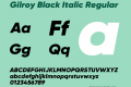 Gilroy Black Italic