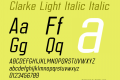 Clarke Light Italic