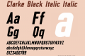 Clarke Black Italic