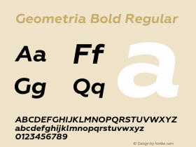 Geometria Bold