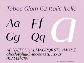 Tabac Glam G2 Italic