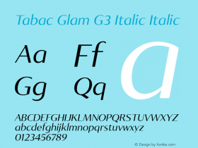 Tabac Glam G3 Italic