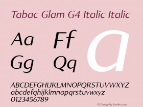 Tabac Glam G4 Italic