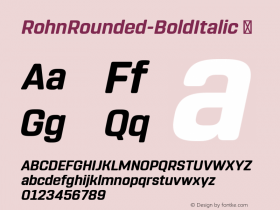 RohnRounded-BoldItalic