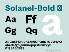 Solanel-Bold
