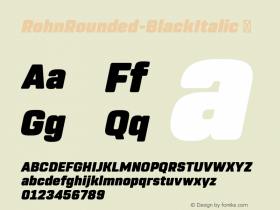 RohnRounded-BlackItalic