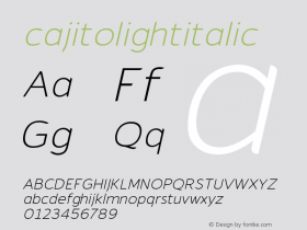 cajitolightitalic