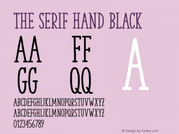 The Serif Hand