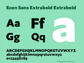 Econ Sans ExtraBold