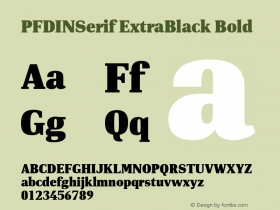 PFDINSerif ExtraBlack