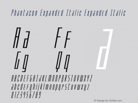 Phantacon Expanded Italic