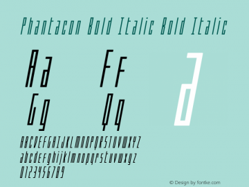 Phantacon Bold Italic