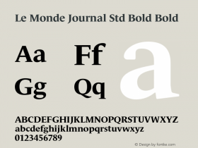 Le Monde Journal Std Bold