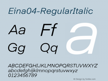 Eina04-RegularItalic