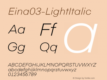 Eina03-LightItalic