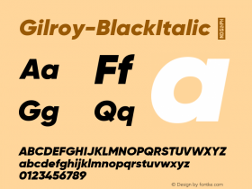 Gilroy-BlackItalic