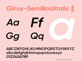 Gilroy-SemiBoldItalic