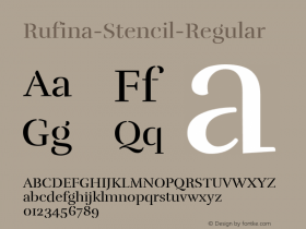 Rufina-Stencil-Regular