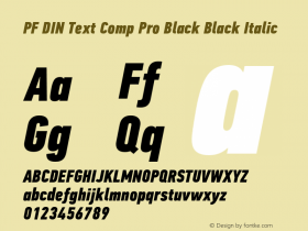PF DIN Text Comp Pro Black