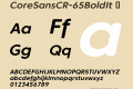 CoreSansCR-65BoldIt